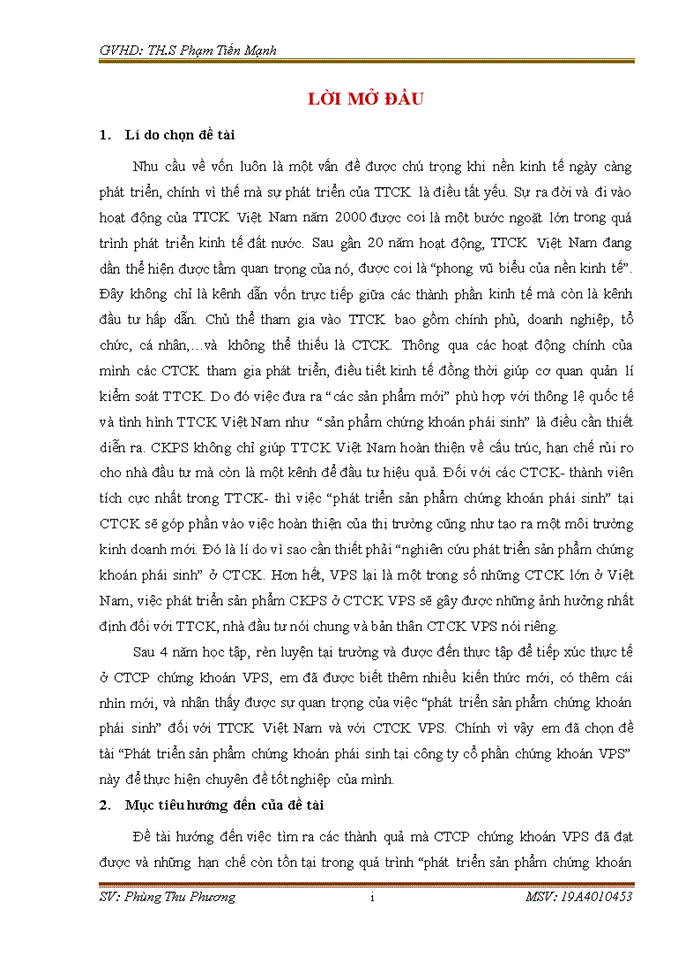 image for page Nâng cao hiệu quả môi giới chứng khoán phái sinh tại công ty cổ phần chứng khoán vps