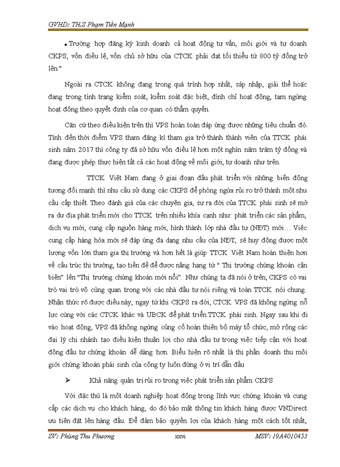 image for page Nâng cao hiệu quả môi giới chứng khoán phái sinh tại công ty cổ phần chứng khoán vps