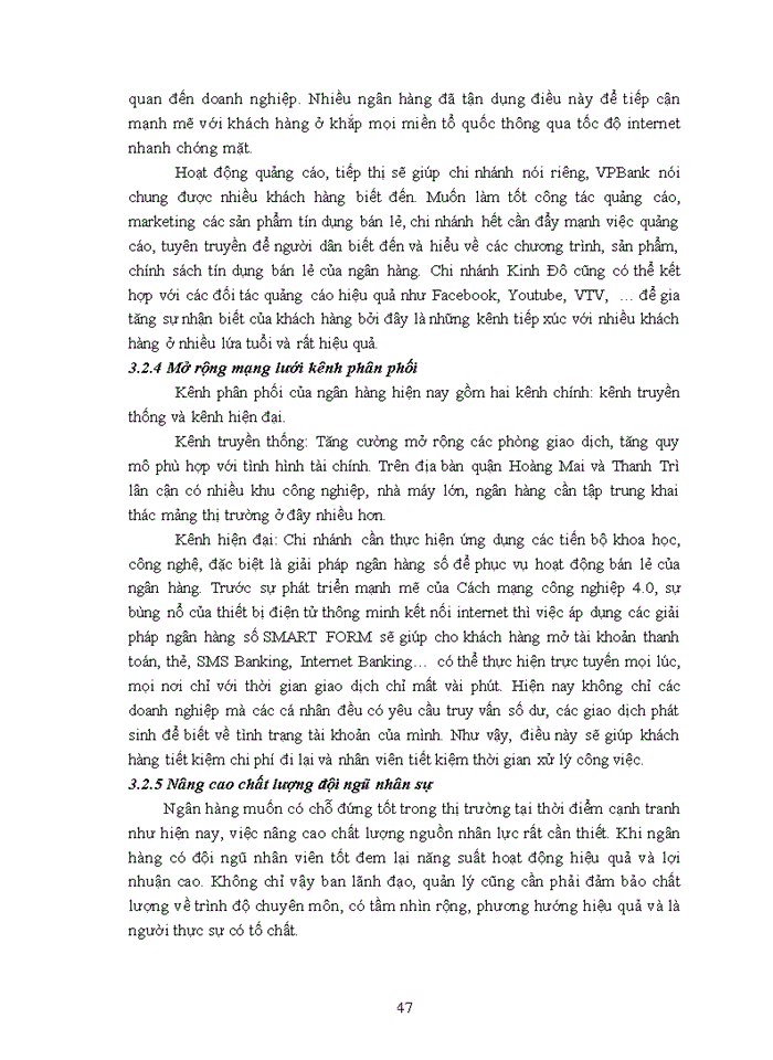 image for page Phát triển dịch vụ ngân hàng bán lẻ tại ngân hàng Thương mại Cổ phần Việt Nam Thịnh vượng- Chi nhánh Kinh Đô