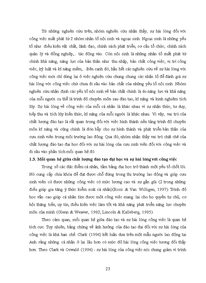 image for page Ảnh hưởng chất lượng chương trình đào tạo cử nhân đến sự hài lòng về công việc hiện tại của cựu sinh viên Trường đại học Kinh tế Quốc dân