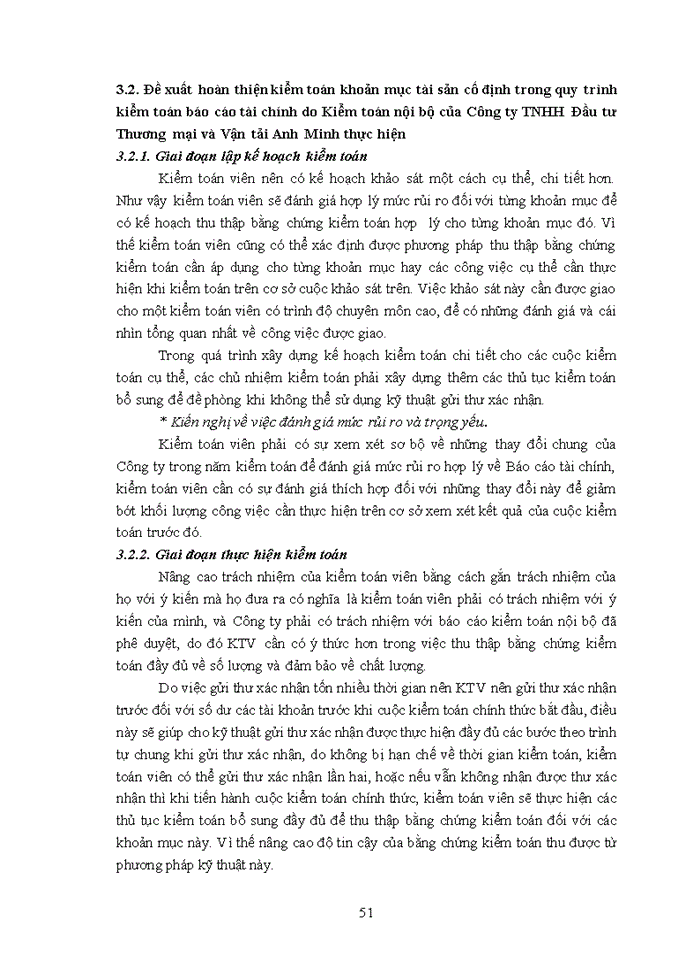 image for page Thực trạng quy trình kiểm toán tài sản cố định trong quy trình kiểm toán báo cáo tài chính do Công ty TNHH đầu từ thương mại và vận tải Anh Minh thực hiện