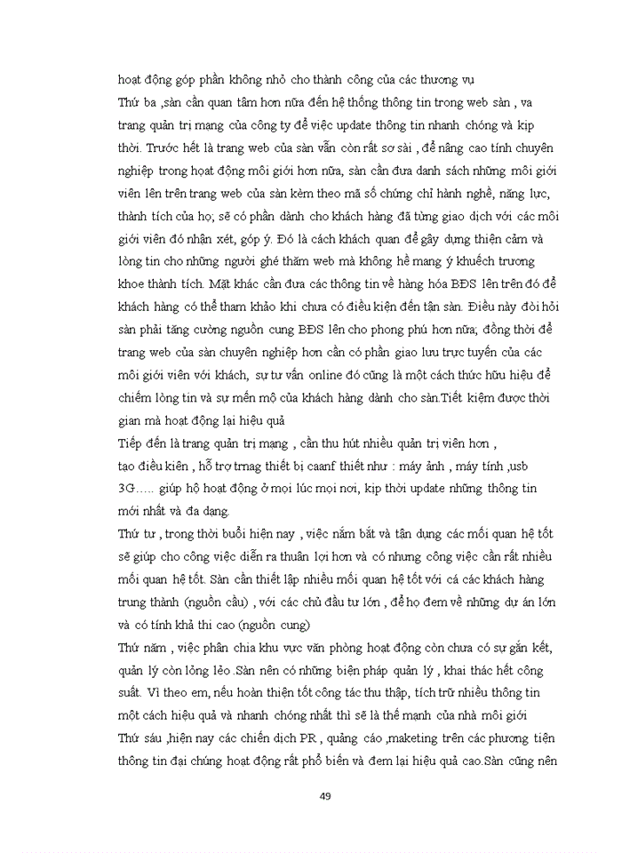 image for page Quản lý bán hàng của công ty cổ phần đầu tư và thương mại bất động sản Đại Việt