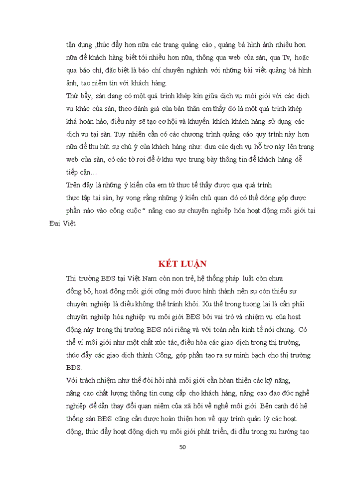 image for page Quản lý bán hàng của công ty cổ phần đầu tư và thương mại bất động sản Đại Việt