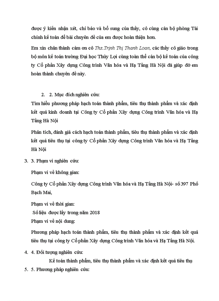 image for page Kế toán thành phẩm, tiêu thụ thành phẩm và xác định kết quả tiêu thụ tại công ty Cổ phần Xây dựng Công trình Văn hóa và Hạ Tầng Hà Nội