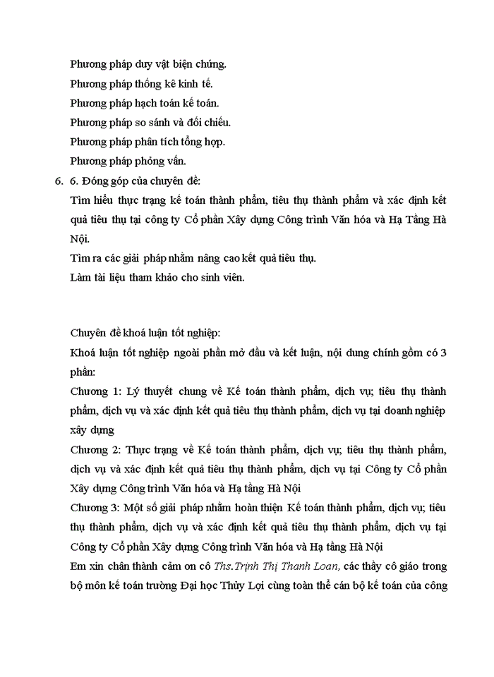 image for page Kế toán thành phẩm, tiêu thụ thành phẩm và xác định kết quả tiêu thụ tại công ty Cổ phần Xây dựng Công trình Văn hóa và Hạ Tầng Hà Nội