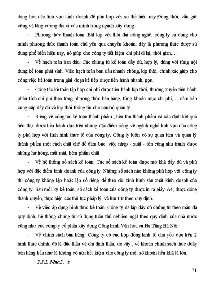 image for page Kế toán thành phẩm, tiêu thụ thành phẩm và xác định kết quả tiêu thụ tại công ty Cổ phần Xây dựng Công trình Văn hóa và Hạ Tầng Hà Nội