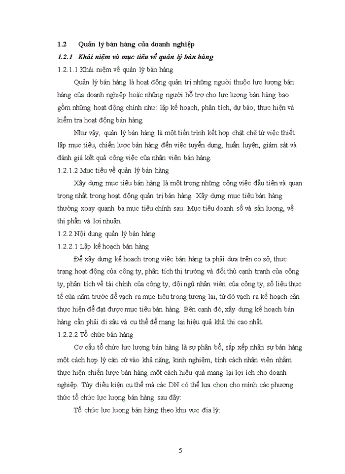 image for page Quản lý bán hàng của công ty cổ phần đầu tư và thương mại bất động sản Đại Việt