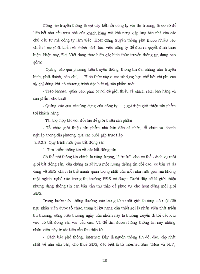 image for page Quản lý bán hàng của công ty cổ phần đầu tư và thương mại bất động sản Đại Việt
