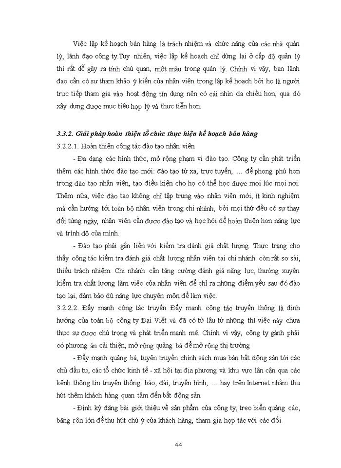 image for page Quản lý bán hàng của công ty cổ phần đầu tư và thương mại bất động sản Đại Việt