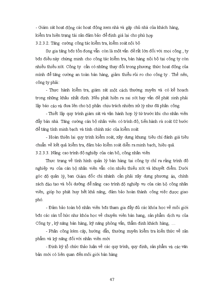 image for page Quản lý bán hàng của công ty cổ phần đầu tư và thương mại bất động sản Đại Việt