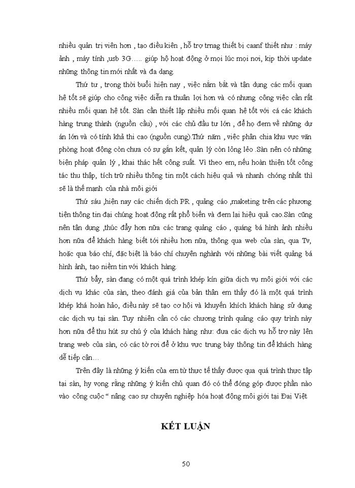image for page Quản lý bán hàng của công ty cổ phần đầu tư và thương mại bất động sản Đại Việt