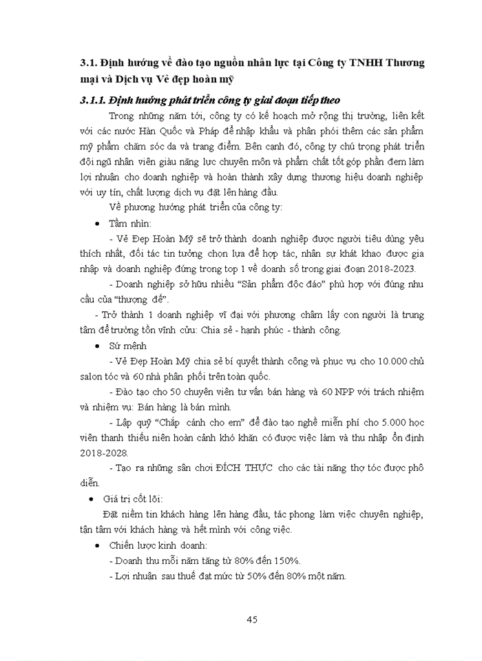 image for page Hoàn thiện công tác đào tạo nguồn nhân lực tại Công ty TNHH Thương mại và Dịch vụ Vẻ đẹp hoàn mỹ