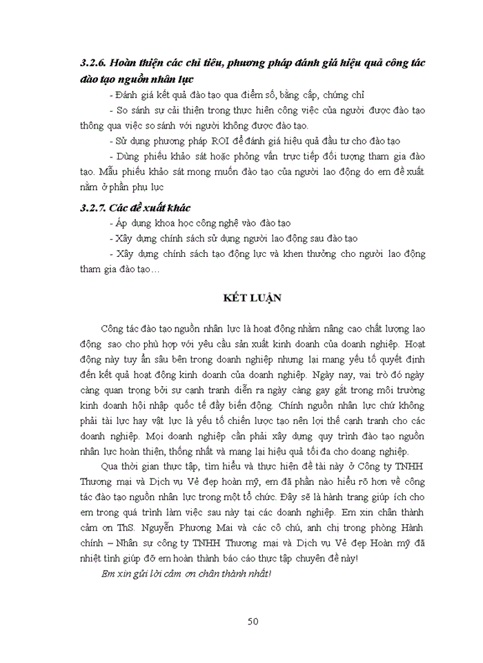 image for page Hoàn thiện công tác đào tạo nguồn nhân lực tại Công ty TNHH Thương mại và Dịch vụ Vẻ đẹp hoàn mỹ