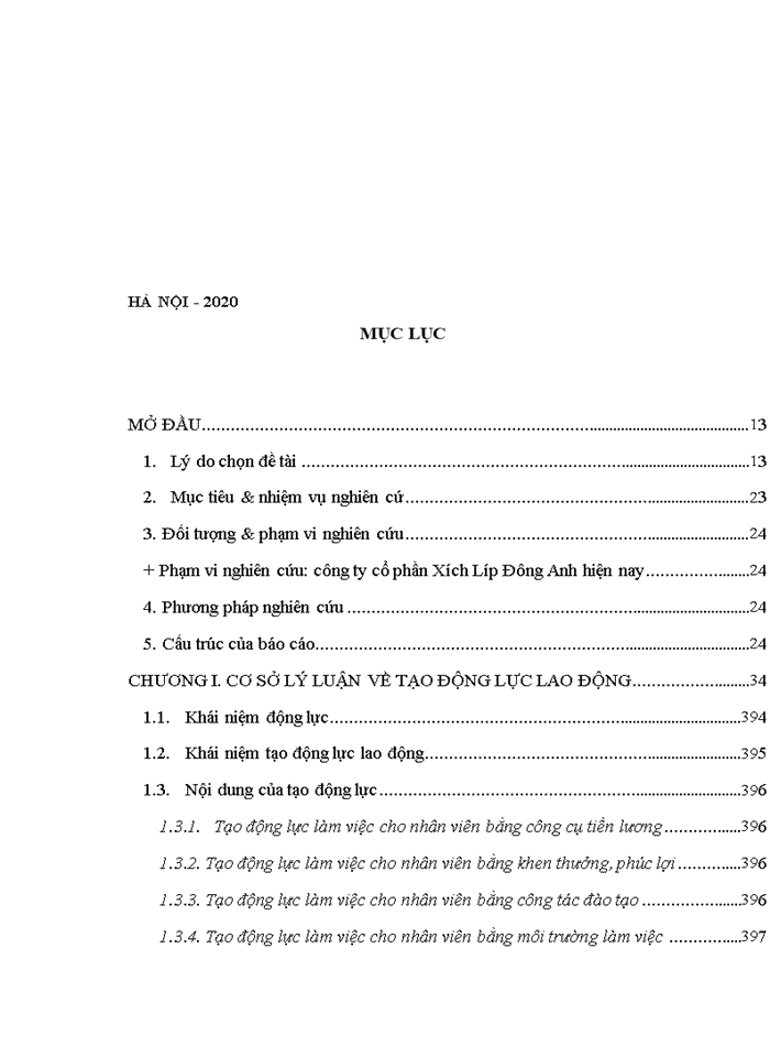 image for page Tạo động lực cho lao động tại Công ty cổ phần Xích Líp Đông Anh