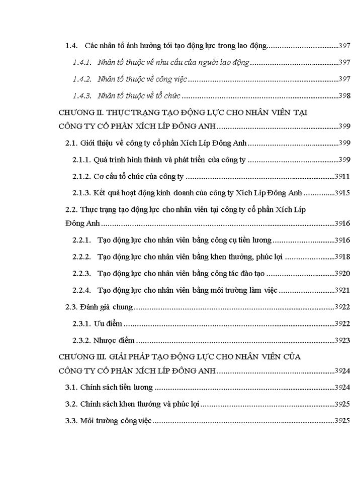image for page Tạo động lực cho lao động tại Công ty cổ phần Xích Líp Đông Anh