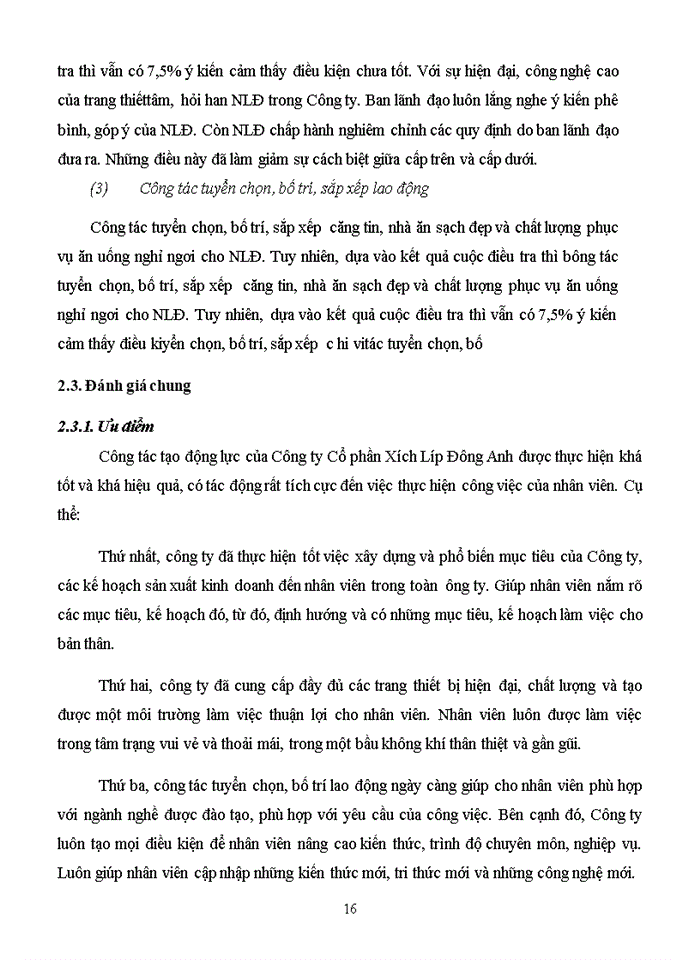 image for page Tạo động lực cho lao động tại Công ty cổ phần Xích Líp Đông Anh