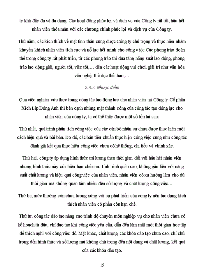 image for page Tạo động lực cho lao động tại Công ty cổ phần Xích Líp Đông Anh