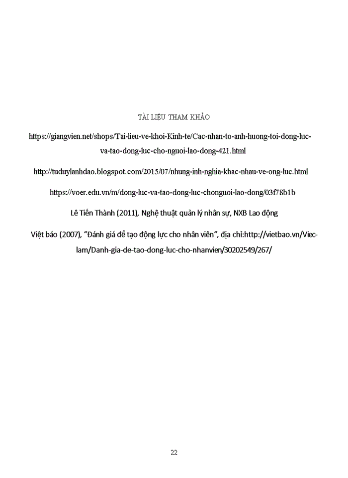 image for page Tạo động lực cho lao động tại Công ty cổ phần Xích Líp Đông Anh