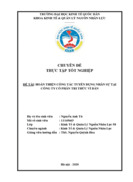 Hoàn thiện công tác tuyển dụng nhân sự tại công ty cổ phần tri thức vì dân