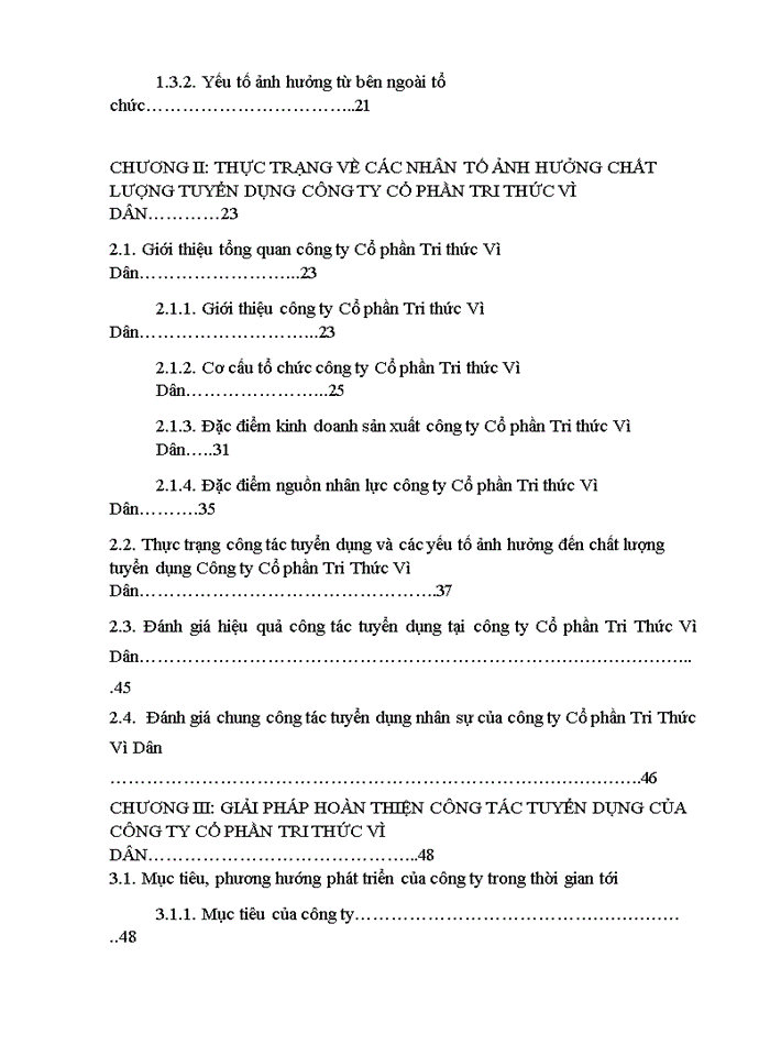 image for page Hoàn thiện công tác tuyển dụng nhân sự tại công ty cổ phần tri thức vì dân