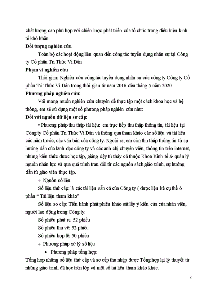 image for page Hoàn thiện công tác tuyển dụng nhân sự tại công ty cổ phần tri thức vì dân