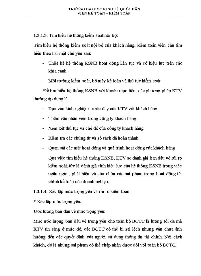 image for page Kiểm toán khoản mục tiền và các khoản tương đương tiền trong kiểm toán báo cáo tài chính