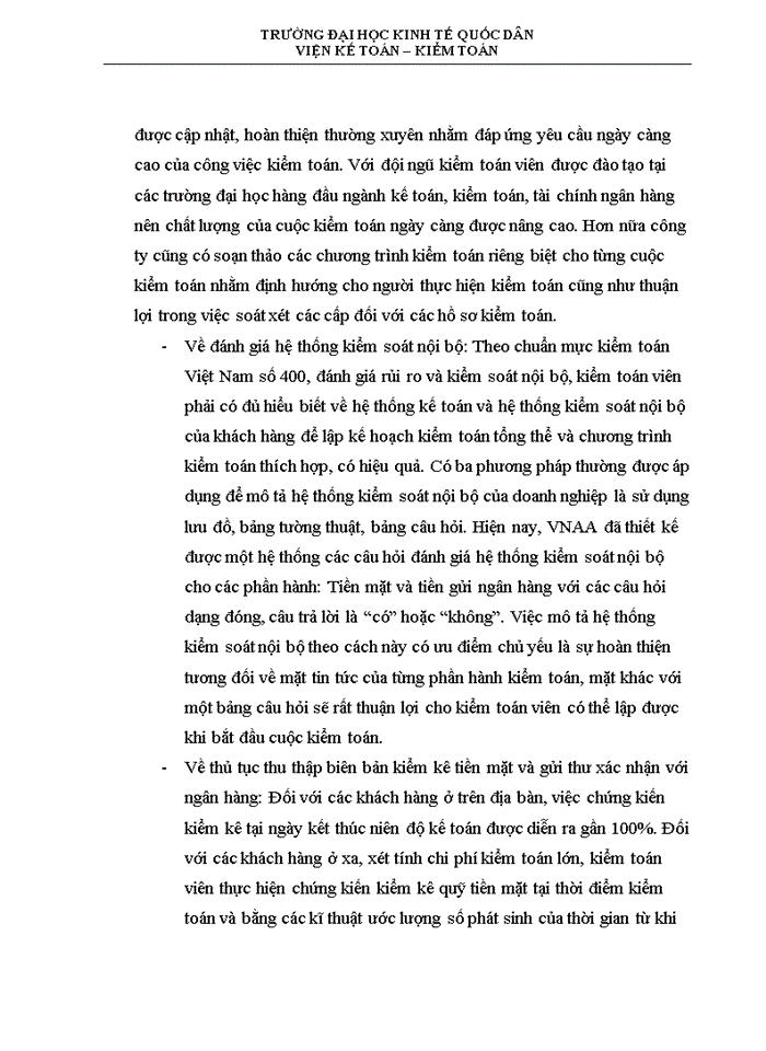 image for page Kiểm toán khoản mục tiền và các khoản tương đương tiền trong kiểm toán báo cáo tài chính