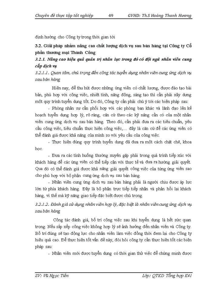 image for page Giải pháp nhằm nâng cao chất lượng dịch vụ sau bán hàng của Công ty Cổ phần thương mại Thành Công