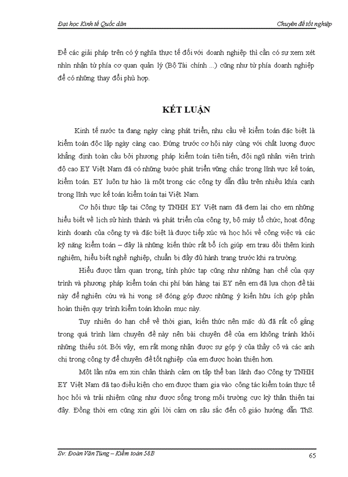 image for page Kiểm toán khoản mục Chi phí bán hàng trong quy trình kiểm toán Báo cáo tài chính tại Công ty TNHH Ernst&Young Việt Nam thực hiện