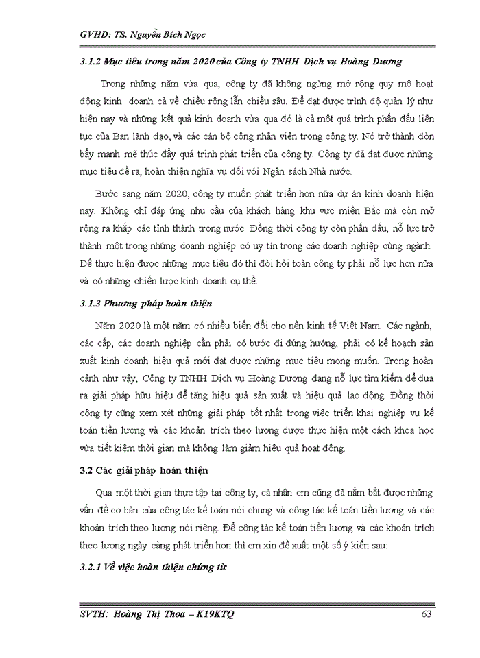 image for page Thực trạng kế toán tiền lương và các khoản trích theo lương tại Công ty TNHH Dịch vụ Hoàng Dương
