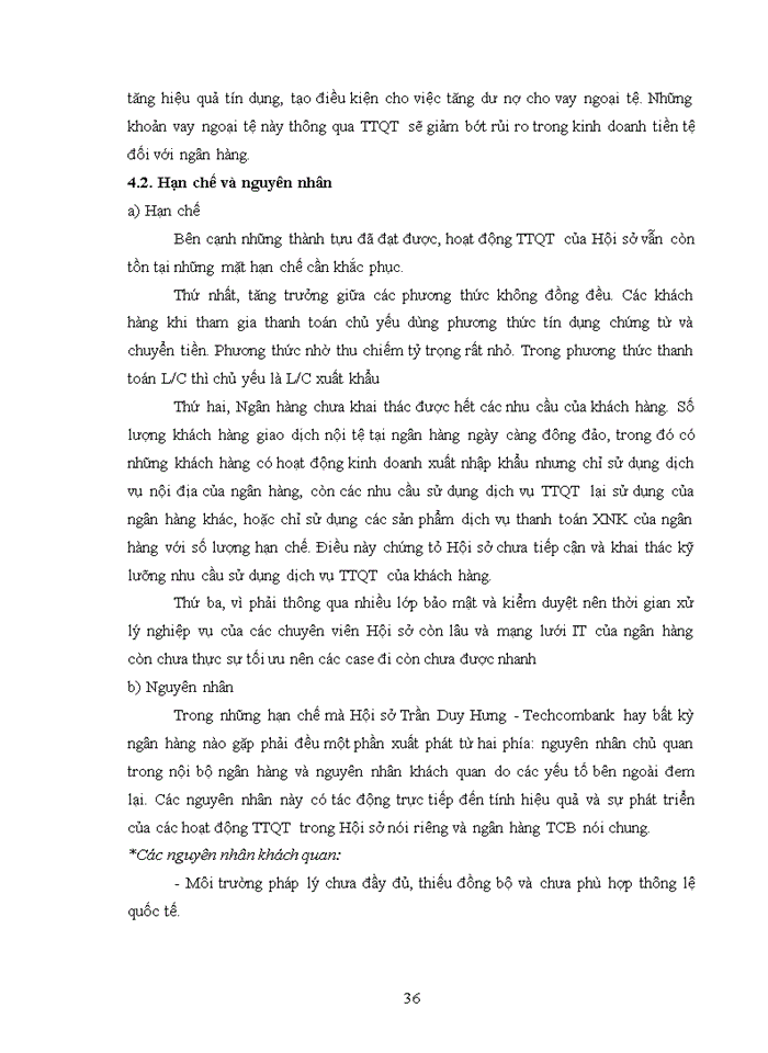 image for page Phát triển hoạt động thanh toán quốc tế tại Hội sở Trần Duy Hưng - Ngân hàng thương mại cổ phần Kỹ Thương Việt Nam Techcombank