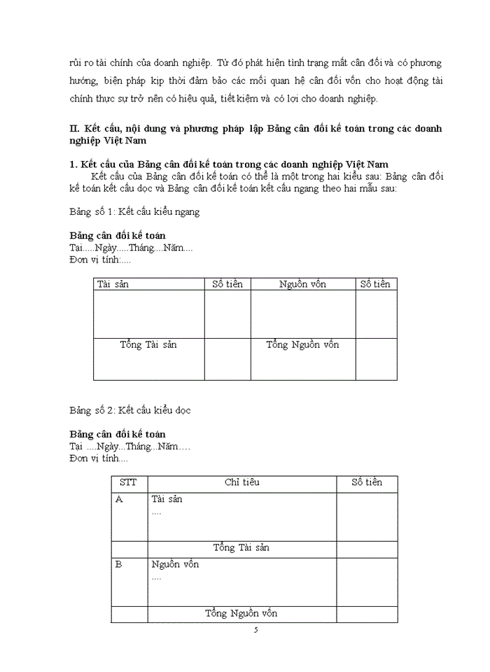 Bàn về hoàn thiện Bảng cân đối Kế toán trong các doanh nghiệp Việt Nam