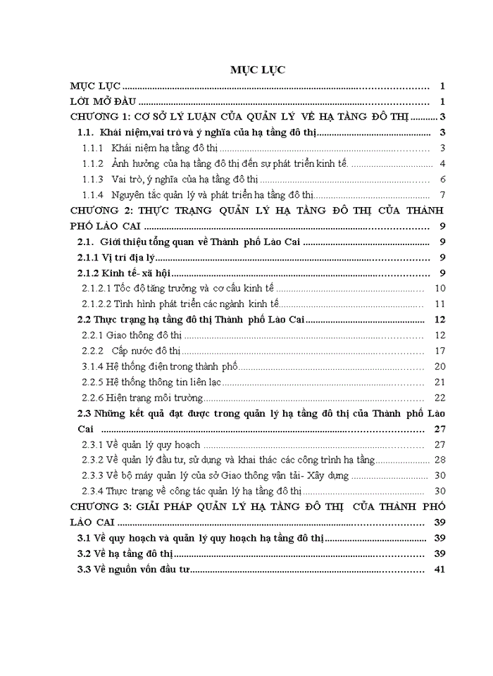 image for page Quản lý nhà nước về hạ tầng đô thị” chưa có một công trình nghiên cứu nào riêng biệt, cụ thể và có hệ thống. Hơn nữa vấn đề “Quản lý hạ tầng đô thị của Thành phố Lào Cai