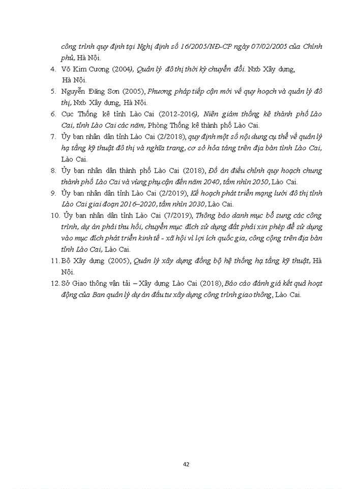 image for page Quản lý nhà nước về hạ tầng đô thị” chưa có một công trình nghiên cứu nào riêng biệt, cụ thể và có hệ thống. Hơn nữa vấn đề “Quản lý hạ tầng đô thị của Thành phố Lào Cai