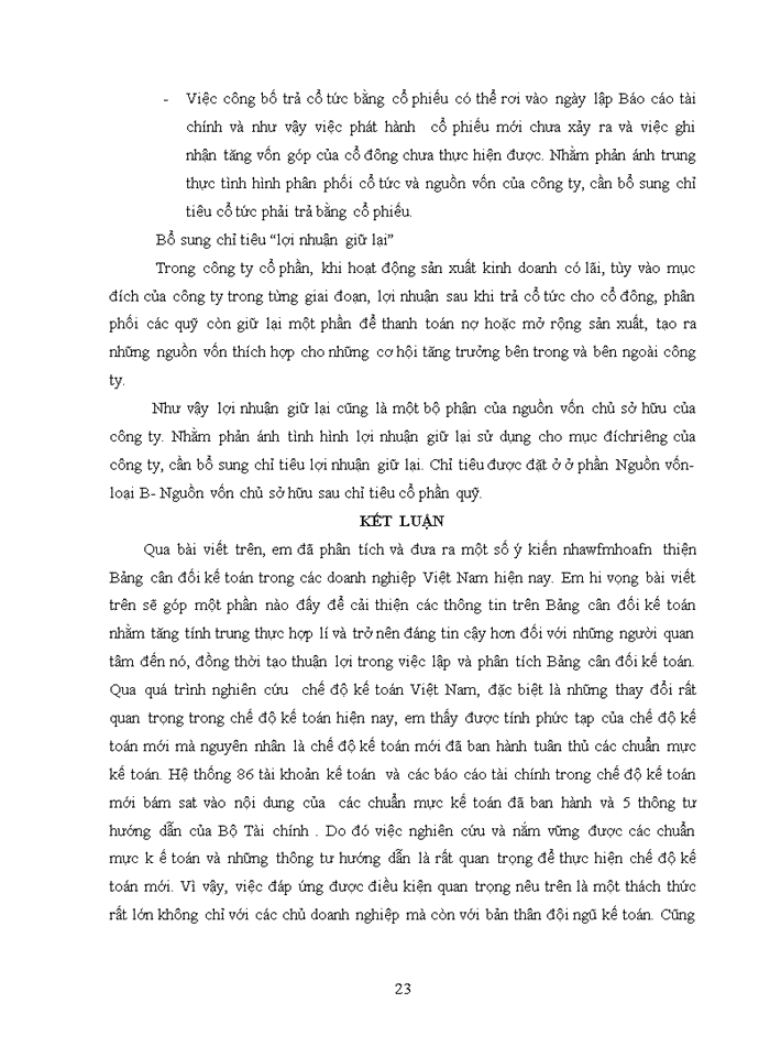image for page Bàn về hoàn thiện Bảng cân đối Kế toán trong các doanh nghiệp Việt Nam