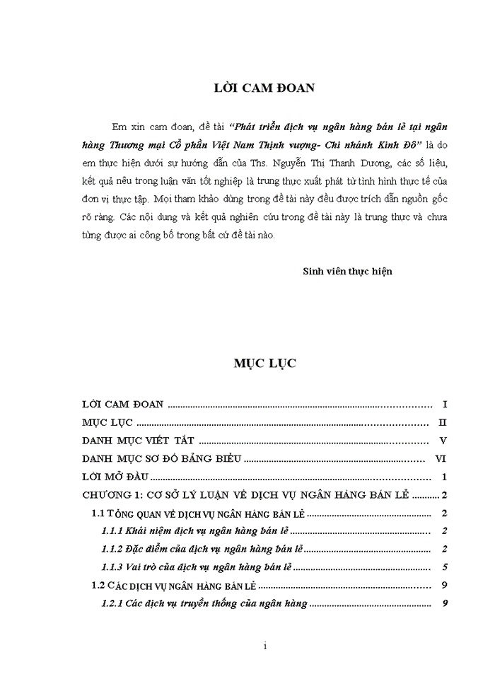 image for page Phát triển dịch vụ ngân hàng bán lẻ tại ngân hàng Thương mại Cổ phần Việt Nam Thịnh vượng- Chi nhánh Kinh Đô