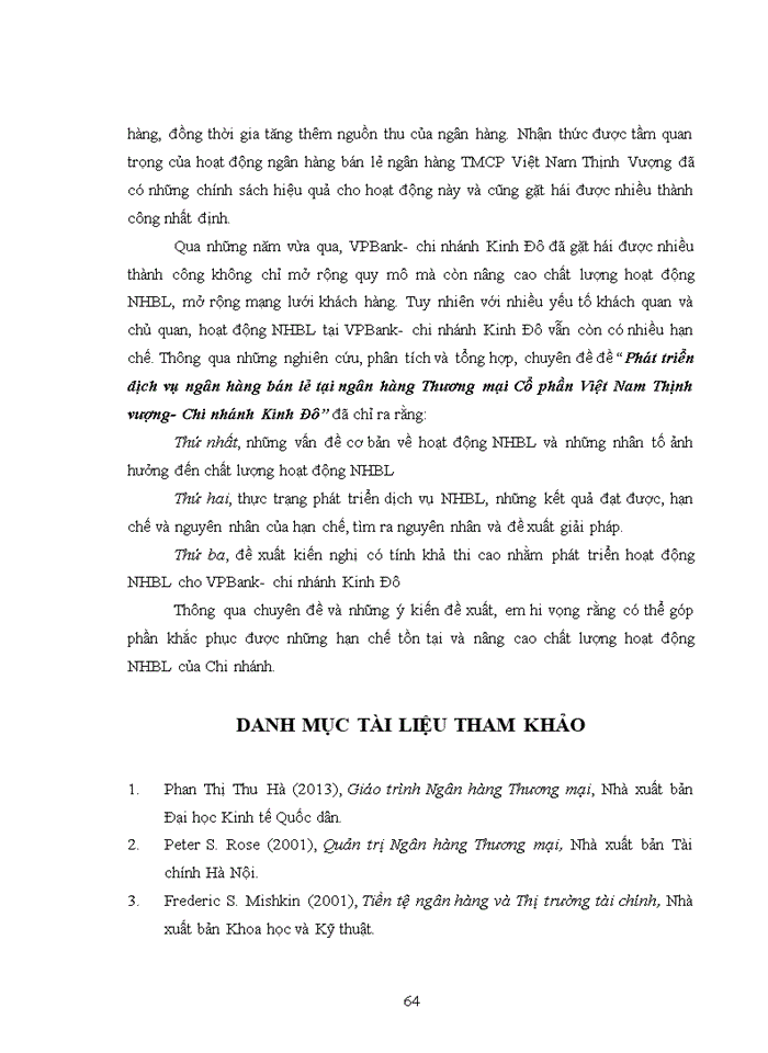 image for page Phát triển dịch vụ ngân hàng bán lẻ tại ngân hàng Thương mại Cổ phần Việt Nam Thịnh vượng- Chi nhánh Kinh Đô