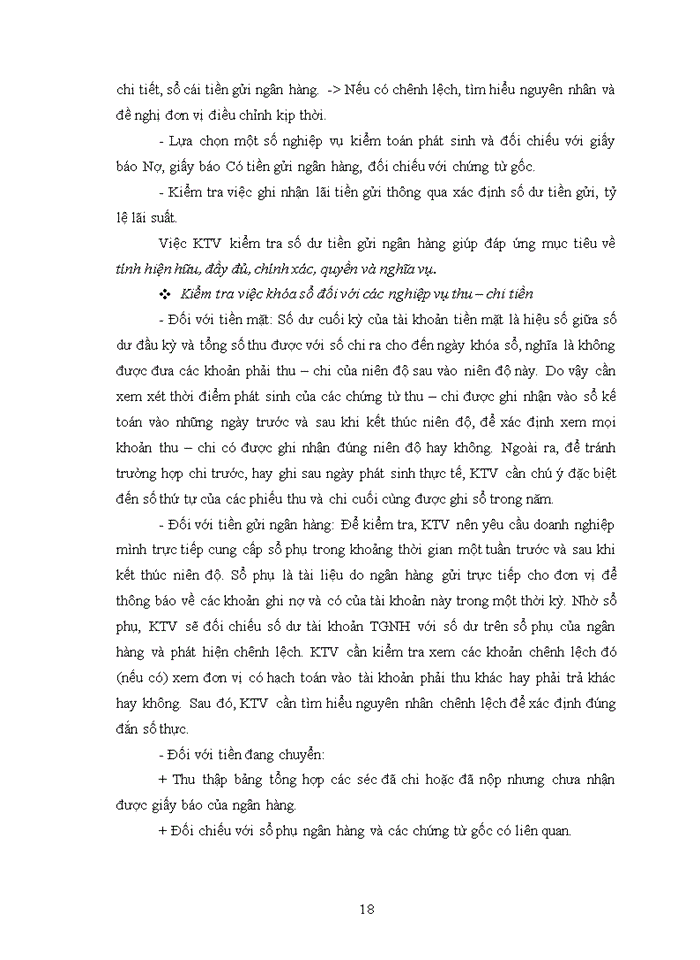 image for page Thực trạng quy trình kiểm toán khoản mục tiền và các khoản tương đương tiền trong quy trình kiểm toán báo cáo tài chính do Kiểm toán nội bộ của Công ty TNHH dịch vụ tư vấn thuế Gia Khánh thực hiện