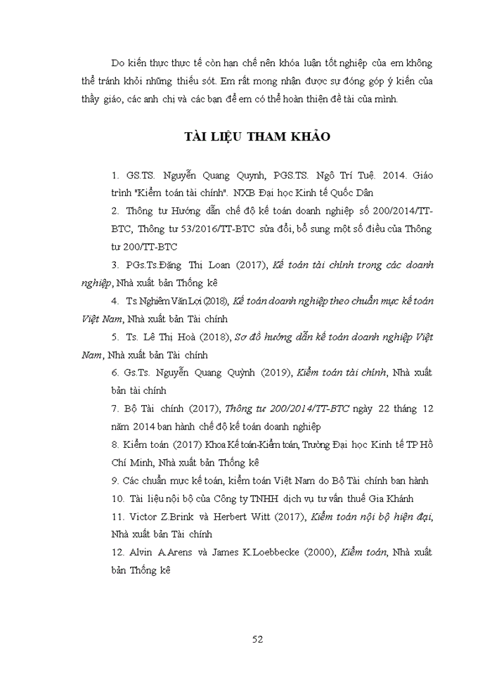 image for page Thực trạng quy trình kiểm toán khoản mục tiền và các khoản tương đương tiền trong quy trình kiểm toán báo cáo tài chính do Kiểm toán nội bộ của Công ty TNHH dịch vụ tư vấn thuế Gia Khánh thực hiện