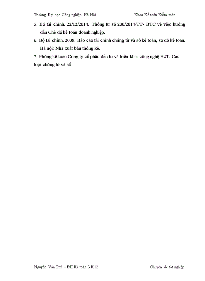 image for page Hoàn thiện công tác kế toán Nguyên vật liệu và Công cụ dụng cụ, tại Công ty cổ phần đầu tư và triển khai công nghệ H2T