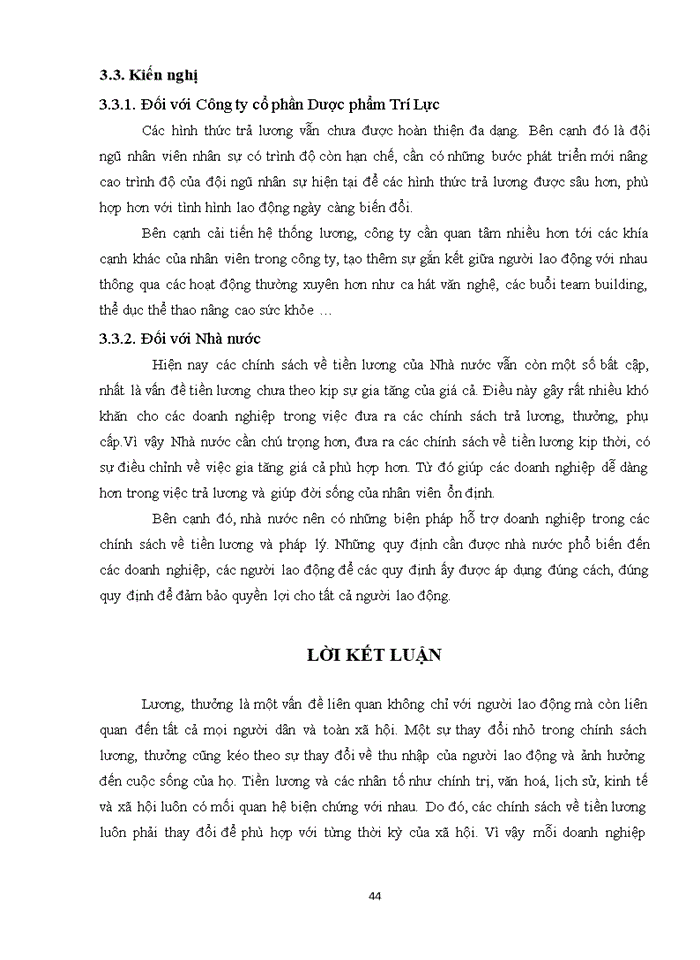 image for page Cải thiện hệ thống lương thưởng cho nhân viên phòng Marketing tại Công ty cổ phần Dược Phẩm Trí Lực