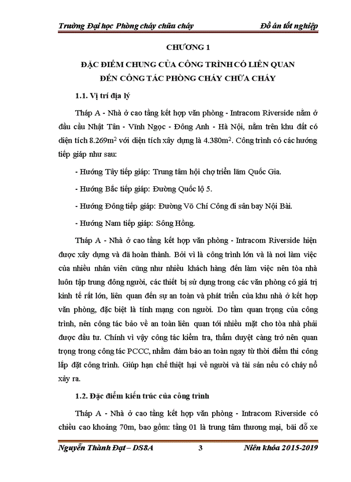image for page Tính toán, kiểm tra hệ thống điện và hệ thống chống sét theo yêu cầu an toàn phòng cháy đối với Nhà ở cao tầng kết hợp văn phòng - Intracom Riverside