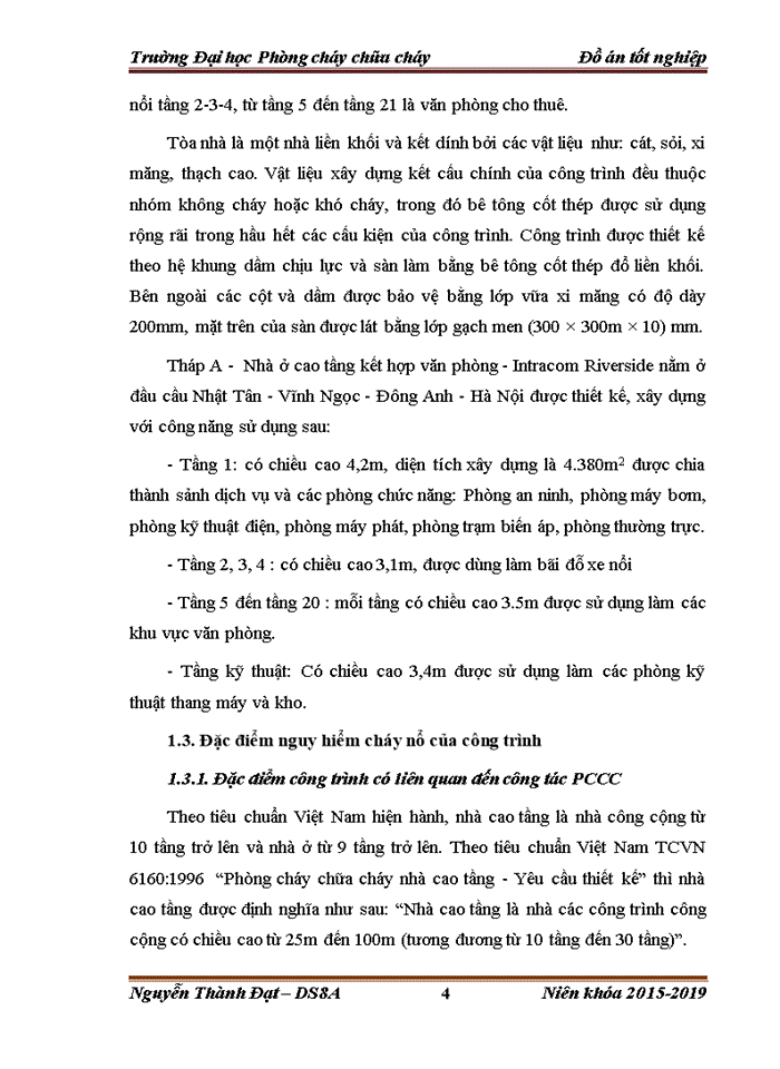 image for page Tính toán, kiểm tra hệ thống điện và hệ thống chống sét theo yêu cầu an toàn phòng cháy đối với Nhà ở cao tầng kết hợp văn phòng - Intracom Riverside