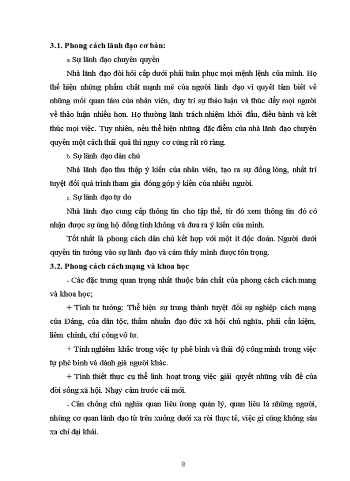 image for page Phong cách và kỹ nẳng lãnh đạo trong điều hành công việc cấp vụ, cục