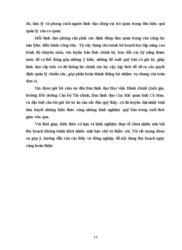 image for page Phong cách và kỹ nẳng lãnh đạo trong điều hành công việc cấp vụ, cục