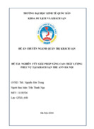 Nâng cao chất lượng phục vụ của bộ phận lễ tân tại khách sạn The Ann Hanoi