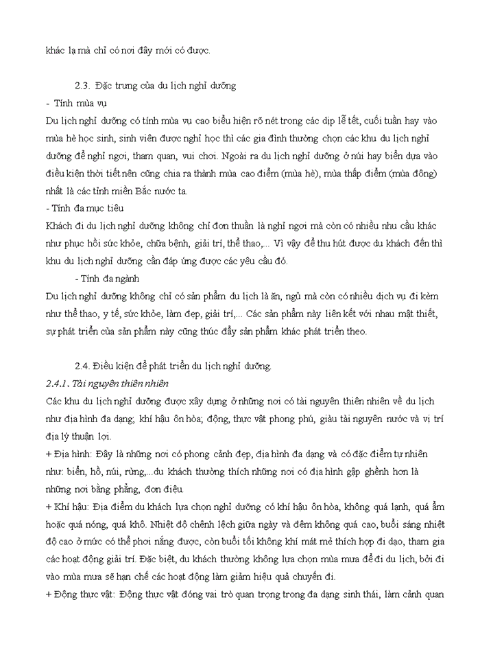 image for page Điều kiện để phát triển du lịch nghỉ dưỡng tại vịnh hạ long và đề xuất một số giải pháp để phát triển du lịch theo hướng bền vững