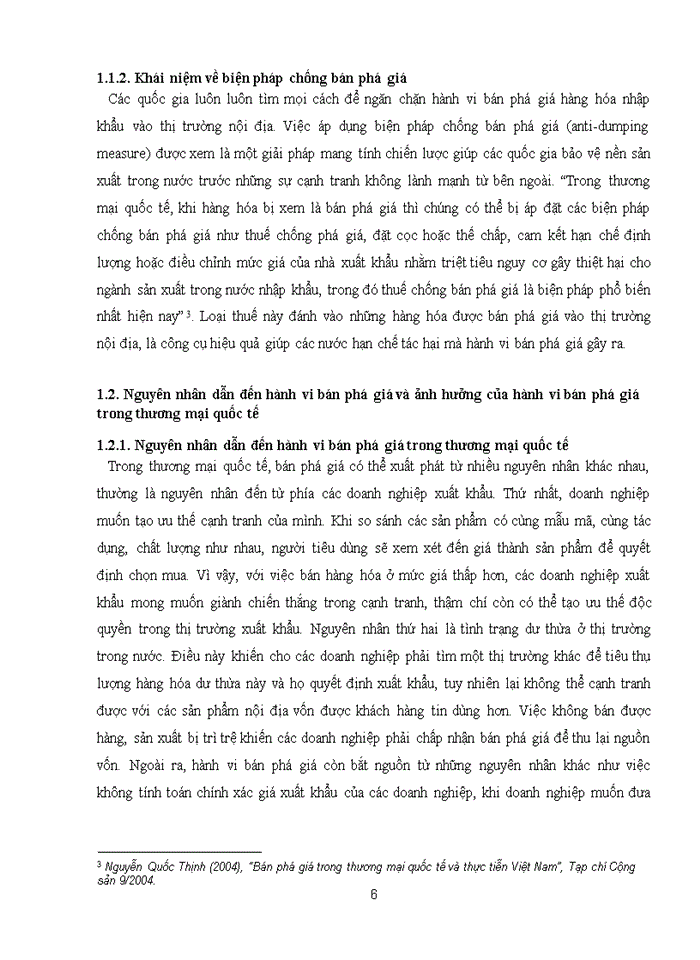 image for page Pháp luật về chống bán phá giá trong tổ chức thương mại thế giới và thực trạng chống bán phá giá của Việt Nam tại thị trường Hoa Kì và EU