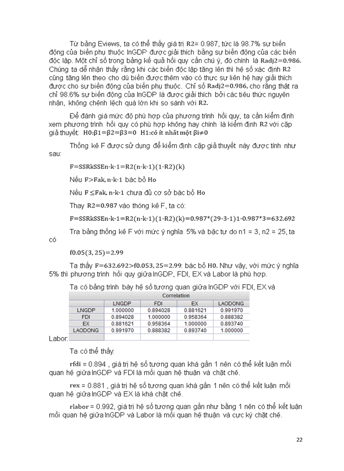 image for page Phân tích hồi quy - tương quan và ứng dụng trong phân tích các nhân tố ảnh hưởng đến GDP Việt Nam
