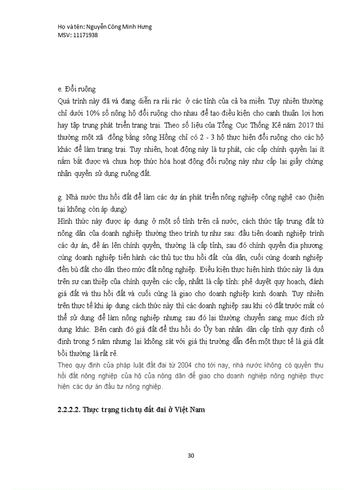 image for page Chính sách tập trung, tích tụ đất đai ở Việt Nam. Thực trạng và giải pháp hoàn thiện